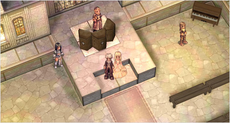 남, 여 캐릭터 결혼식 모습