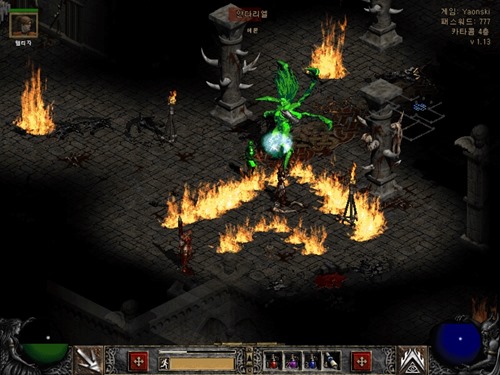 디아블로2 수도원 안쪽 가는 방법 안다리엘 퀘스트 (7)