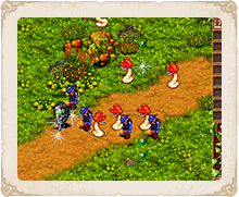 밀레스 마을 주점 의자에 앉아있는 NPC