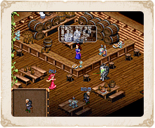 밀레스 마을 주점 의자에 앉아있는 NPC