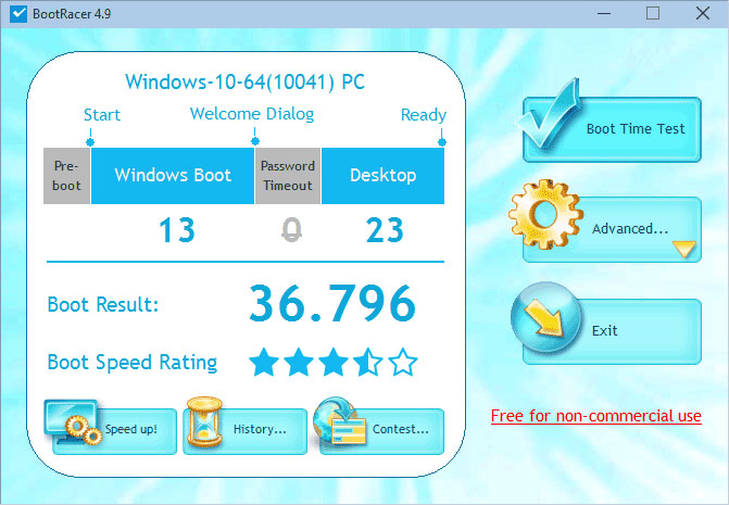 Screenshot for: BootRacer 7.90