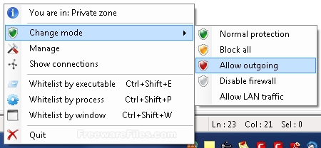 Screenshot for: TinyWall 3.0.2