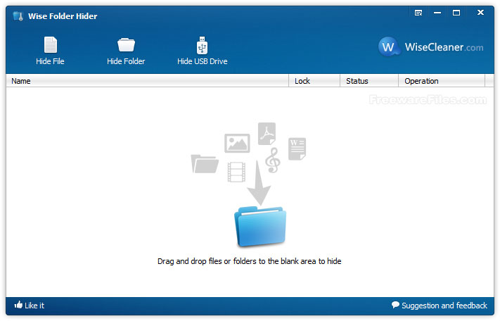 Screenshot for: Wise Folder Hider 4.34.193