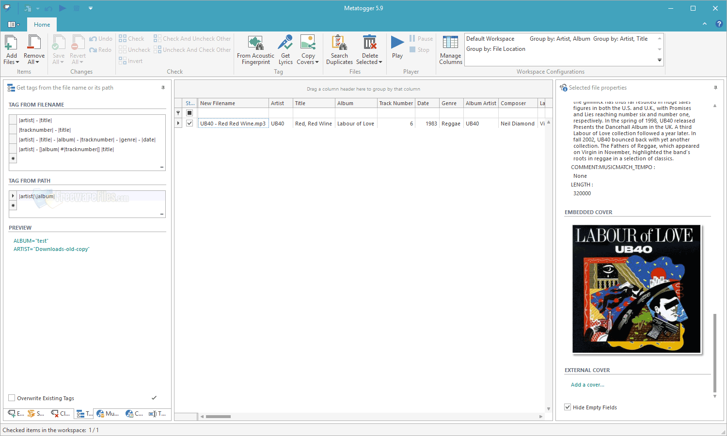 Screenshot for: MetatOGGer 6.0.8