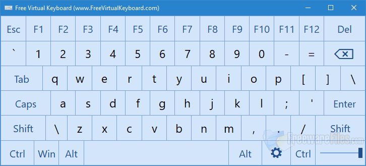 Screenshot for: Free Virtual Keyboard 5.0