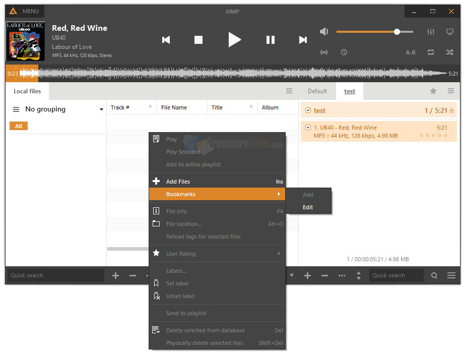 Screenshot for: AIMP 4.60.2180