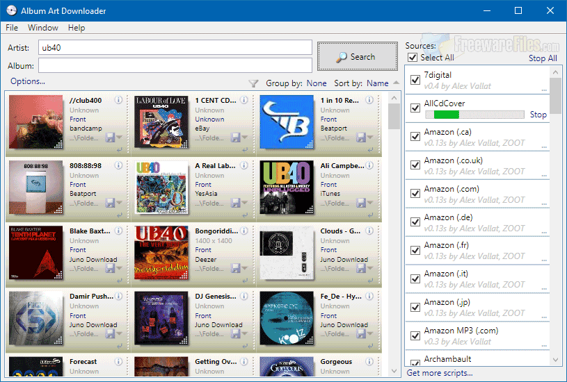 Screenshot for: Album Art Downloader 1.05