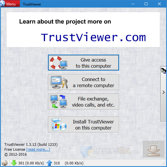 Screenshot for: TrustViewer 2.1.1
