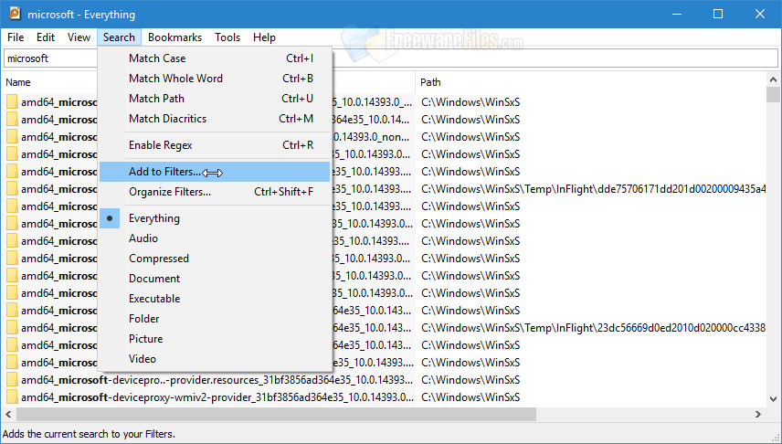 Screenshot for: Everything 1.4.1.969