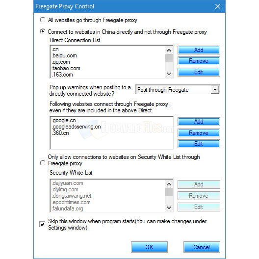 Screenshot for: Freegate 7.78