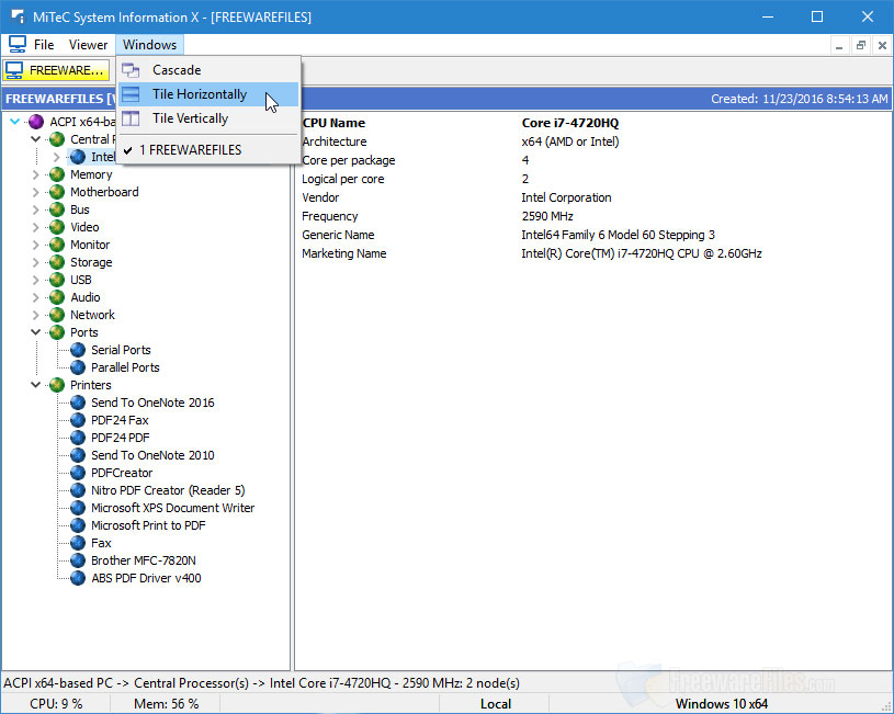 Screenshot for: MiTeC System Information X 3.6.0.0