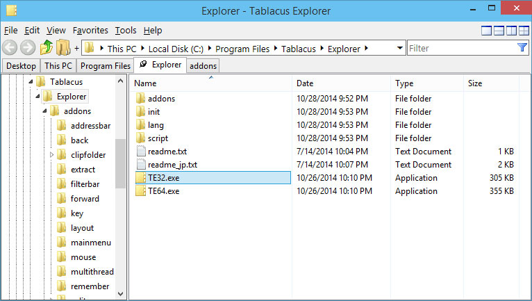 Screenshot for: Tablacus Explorer 20.02.24