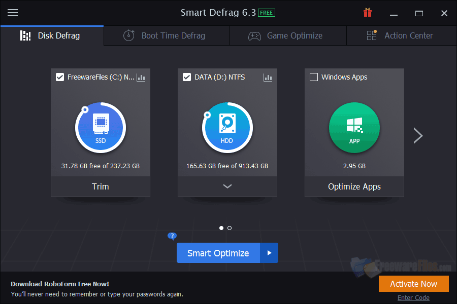Screenshot for: IObit Smart Defrag 6.4.5.105
