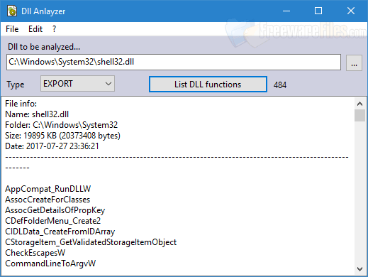 Screenshot for: DLL Analyzer 1.780