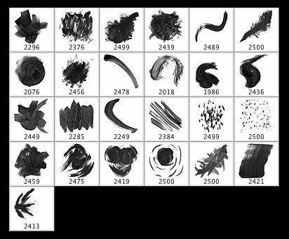 Acrylic brush PS thumbnails