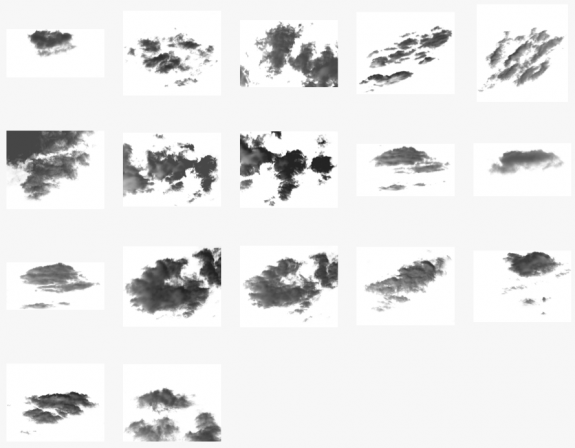 Free Hi-Res Clouds PS Brush Set 2 Preview